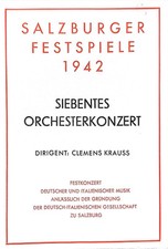 Clemens krauss salzburger usato  Padova