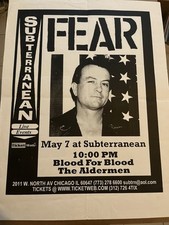 raro FEAR BLOOD FOR BLOOD Chicago show pôster panfleto punk hardcore 200?, usado comprar usado  Enviando para Brazil