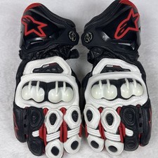 Luvas Alpinestars Moto Racing Moto GP em excelente estado usado preto branco vermelho GG mal usadas comprar usado  Enviando para Brazil
