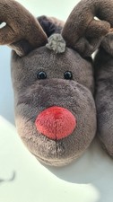 Novelty reindeer slippers for sale  EVESHAM