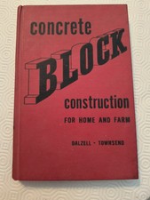 Concrete Block Construction for Home and Farm by J.R. Dalzell & G. Townsend comprar usado  Enviando para Brazil