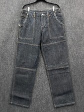 Jeans reto resistente a choques W32 azul escuro jeans pesado vestuário de trabalho Gorpcore comprar usado  Enviando para Brazil