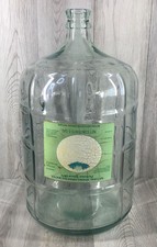 Jarro de vidro/garrafa de água vintage feita no Canadá 18,9 litros/5 gal padrão quadrado com nervuras comprar usado  Enviando para Brazil