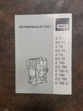 Hatz betriebsanleitung serie gebraucht kaufen  Mücke