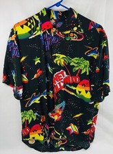 Camiseta Planet Hollywood havaiana com botões tamanho médio vintage anos 90 comprar usado  Enviando para Brazil