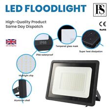 LED "FLOODLIGHTS" Exterior, Luzes de Inundação de Segurança, Lâmpada de Jardim Externa 10W-200W comprar usado  Enviando para Brazil