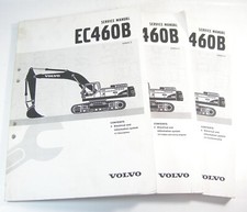 VOLVO EC460B Escavadeira Serviço Elétrico Oficina Manual de Reparo Livro Conjunto de 3 comprar usado  Enviando para Brazil