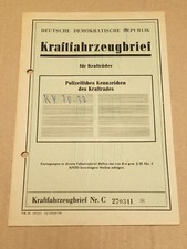 Kfz brief kraftfahrzeugbrief gebraucht kaufen  Wernigerode