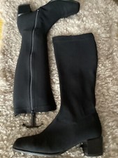 Stiefel stretchmaterial schwar gebraucht kaufen  Olching