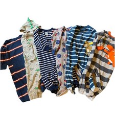 Lote de 6 pijamas Carter's One-Piece Footie bebê 12M dinossauros animais despojados comprar usado  Enviando para Brazil