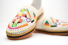 Moroccan leather babouche d'occasion  Mulhouse-