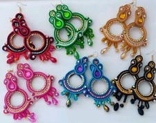Orecchini messicani soutache usato  Spedire a Italy