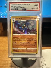 Pokemon SWSH186 - Lucario - Staff - Black Star Promo PSA 9 LOW POP na sprzedaż  PL