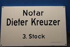 Altes notar emaille gebraucht kaufen  Wallersdorf
