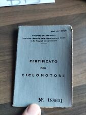 Moto epoca libretto usato  Italia