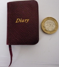 Antique Miniature Walker's Pearl Diary 1912 Leather Bound Few Entries In Pencil comprar usado  Enviando para Brazil