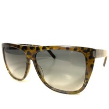 Usado, Óculos de sol SAINT LAURENT SL 1 007 escudo de tartaruga marrom (MSRP $360) comprar usado  Enviando para Brazil