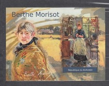 Burundi 2012 Obrazy Berthe Morisot, 1841-1895 MNH na sprzedaż  PL