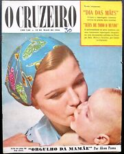 Cruzeiro 1956 Mother's Day Edition Miss Brazil Mamie Van Doren Edith Piaf Ads comprar usado  Enviando para Brazil