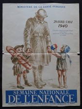 Affiche originale 1940 d'occasion  Nantes-