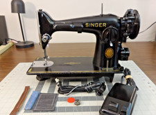 Máquina de costura de ponto reto 1952 cantora 201-2 Gear Drive com manutenção comprar usado  Enviando para Brazil
