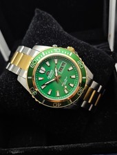 Raro relógio masculino Orient Mako mostrador verde 21 joias com manutenção - Excelente estado. comprar usado  Enviando para Brazil
