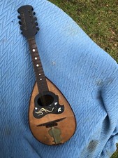 Usado, Lindo bandolim antigo vintage Giovanni De Meglio feito em Nápoles Itália 1921 comprar usado  Enviando para Brazil