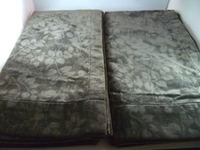 2 painéis de veludo POTTERY BARN cortina cortina folha cinza videira sem forro 47x83 comprar usado  Enviando para Brazil