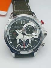Relógio masculino Stuhrling 4029 1 aviador quartzo cronógrafo data, usado comprar usado  Enviando para Brazil