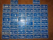 Placa de licença vintage personalizada Texas mini bicicleta vaidade metal brinquedo comprar usado  Enviando para Brazil