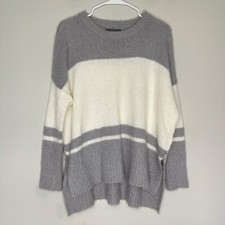 Suéter pulôver feminino Michael Stars tamanho XS malha lã mohair náilon cinza macio, usado comprar usado  Enviando para Brazil