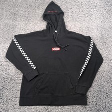 Moletom com capuz Vans masculino pequeno preto bordado lã skatista logotipo rua comprar usado  Enviando para Brazil