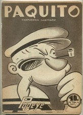 PAQUITO #189 Popeye, 47 páginas, 27 diciembre de 1937, 21 x 29 cm, usado comprar usado  Enviando para Brazil