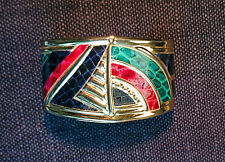 Bracciale metallo similpelle usato  Noceto