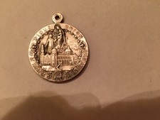 Vintage Catholic Silver St Theresa Of The Infant Jesus Medal San Antonio, TX D2 comprar usado  Enviando para Brazil