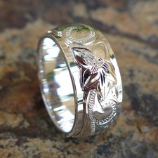 Aliança de casamento havaiana prata esterlina 925 rolagem dupla 10mm 8mm SR1411 comprar usado Aliança de casamento havaiana prata esterlina 925 rolagem dupla 10mm 8mm SR1411 comprar usado  Enviando para Brazil