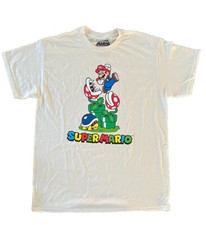 Camiseta gráfica Super Mario Brothers tamanho grande Nintendo piranha planta Koopa comprar usado  Enviando para Brazil