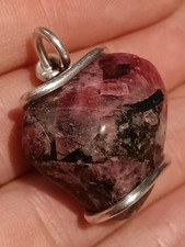 Rhodonite pendant natural for sale  LEEDS