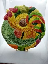 Cockerel ceramic plate for sale  GRIMSBY