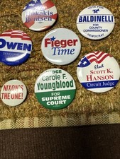 Vintage campaign buttons for sale  Vulcan