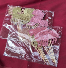 Unicorn cupcake toppers for sale  NEWCASTLE UPON TYNE