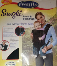 Evenflo snugli black for sale  Chula Vista