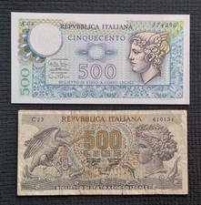 Numismatica banconote 500 usato  Pinerolo