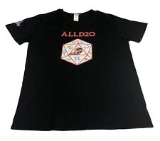 Camisa masculina The Tabletop Shop grande preta DnD D20 dados RPG gamer caveira gráfica comprar usado  Enviando para Brazil
