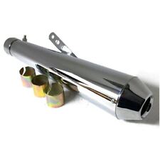 Chrome motorcycle megaphone for sale  REDDITCH