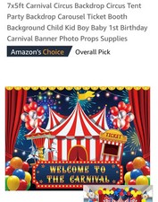 Carnival theme birthday for sale  San Antonio