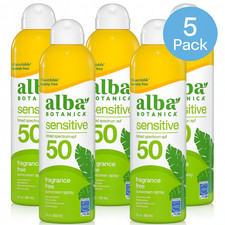 Alba Botanica Sensitive FPS 50 5oz pacote com 5 novo comprar usado  Enviando para Brazil