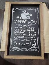 Coffee menu wall for sale  Newman Lake