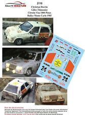 Usado, DECALS 1/43 REF 2110 CITROEN VISA DORCHE RALLYE MONTE CARLO 1985 WRC RALLY comprar usado  Enviando para Brazil