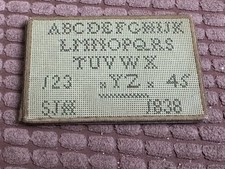 Antique sampler needlecase for sale  HOCKLEY